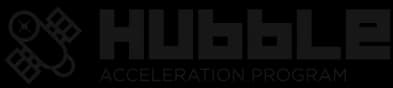 Logo programma di accellerazione di Fondazione Cassa di Risparmio di Firenze, Fondazione per la ricerca e innovazione  e Nana Bianca chiamato Hubble Acceleration Program